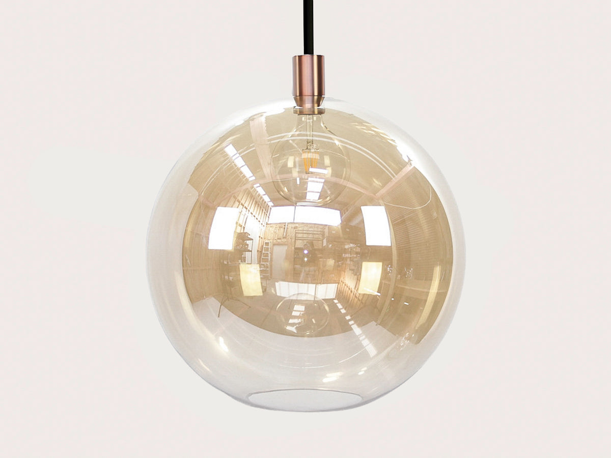 Apothecary 50cm Round Glass Fergus Rodded Pendant