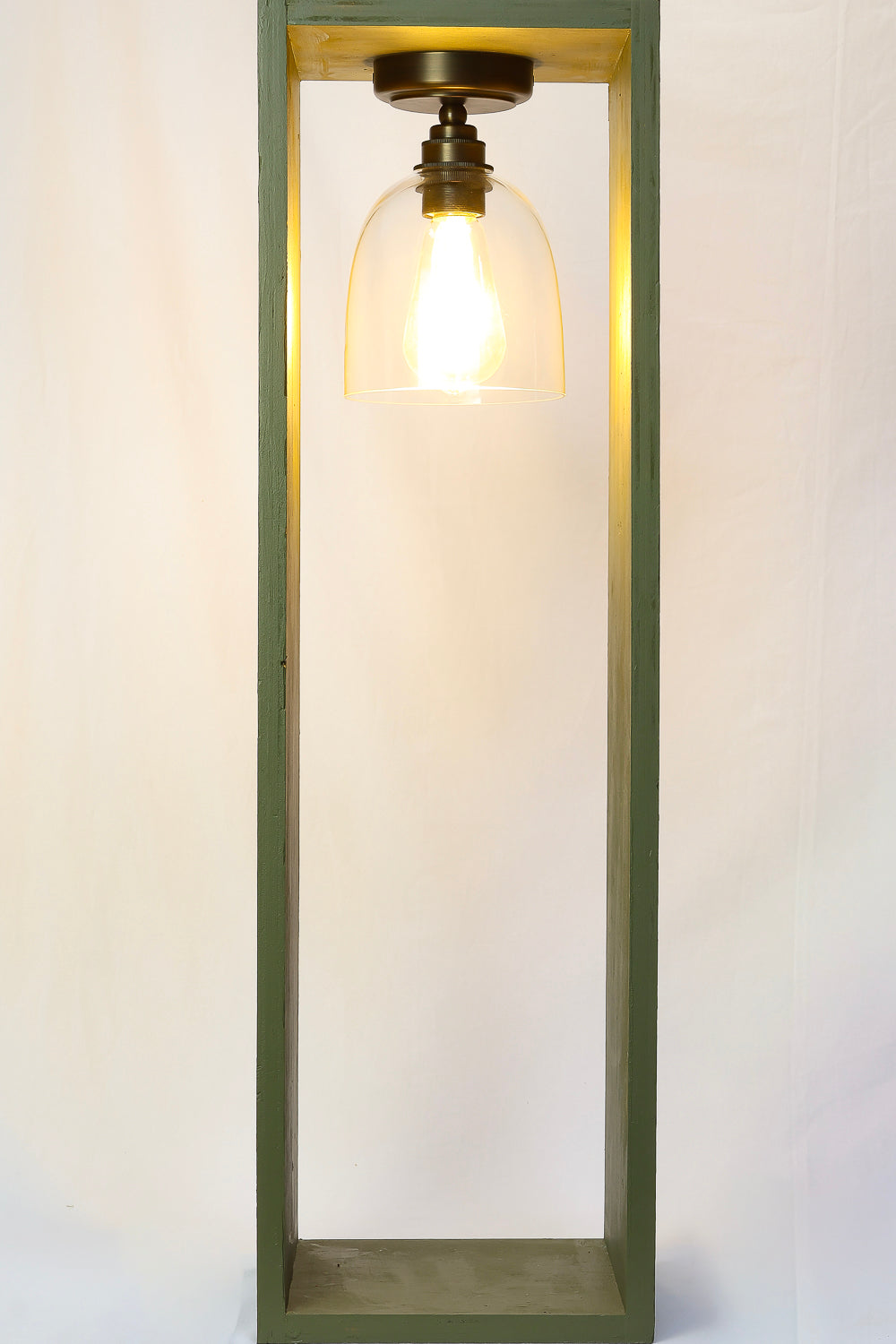Fixed Arthur with 14cm Glass Cloche Shade