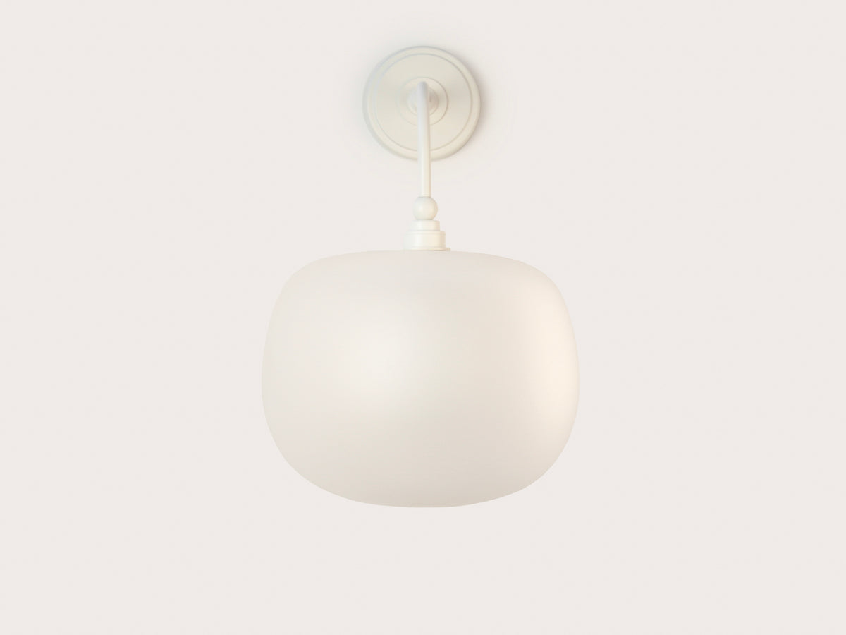 Arthur Long Arm Wall Light with Hikari Frost Glass Shade