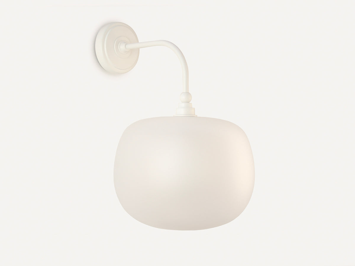 Arthur Long Arm Wall Light with Hikari Frost Glass Shade