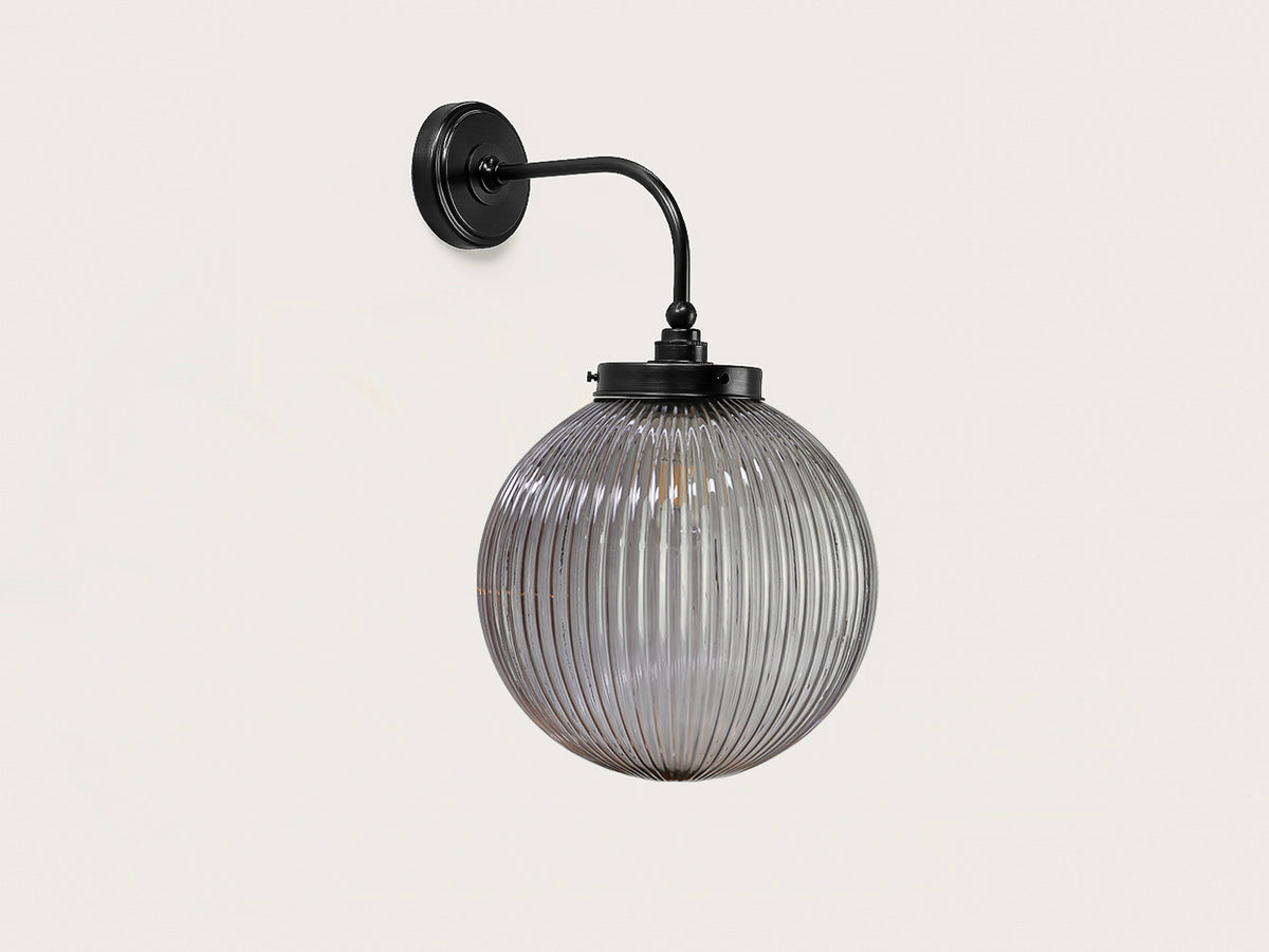 Arthur Long Arm Wall Light with 30cm Alfie Glass Shade