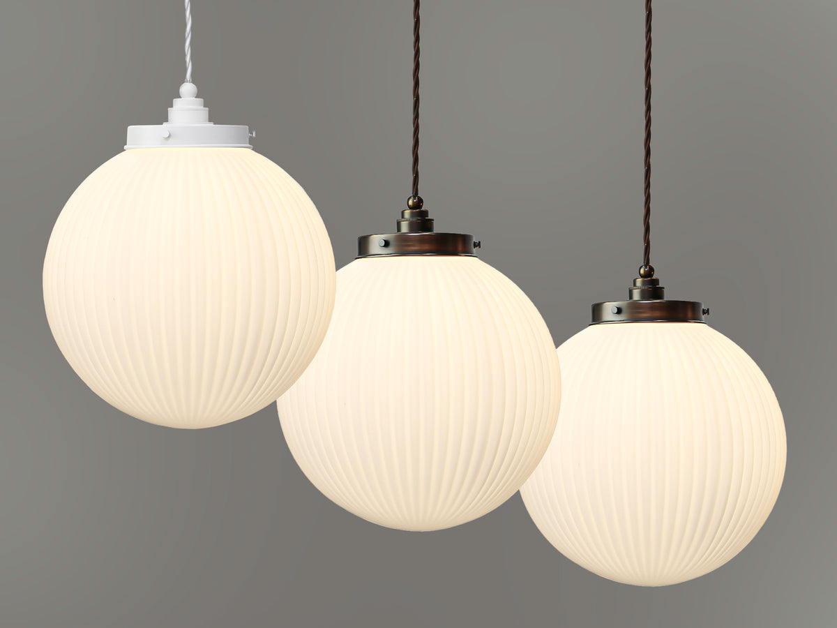 Alfie 30cm Opal Glass Arthur Pendant