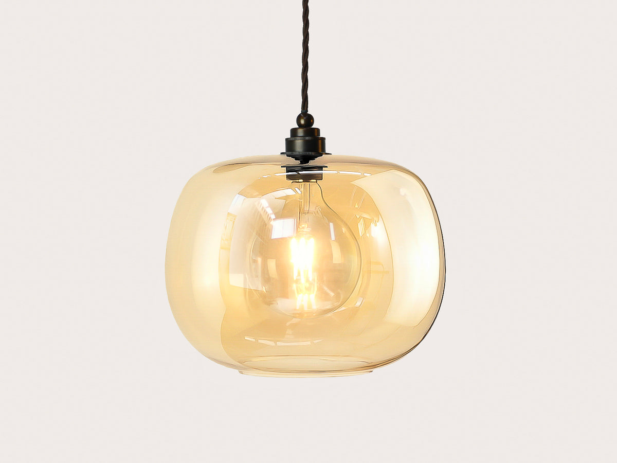 Hikari Amber Glass Arthur Pendant