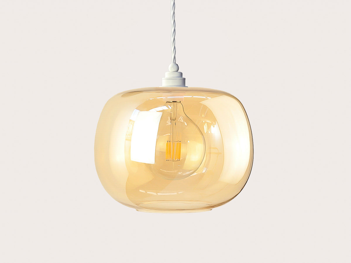 Hikari Amber Glass Arthur Pendant