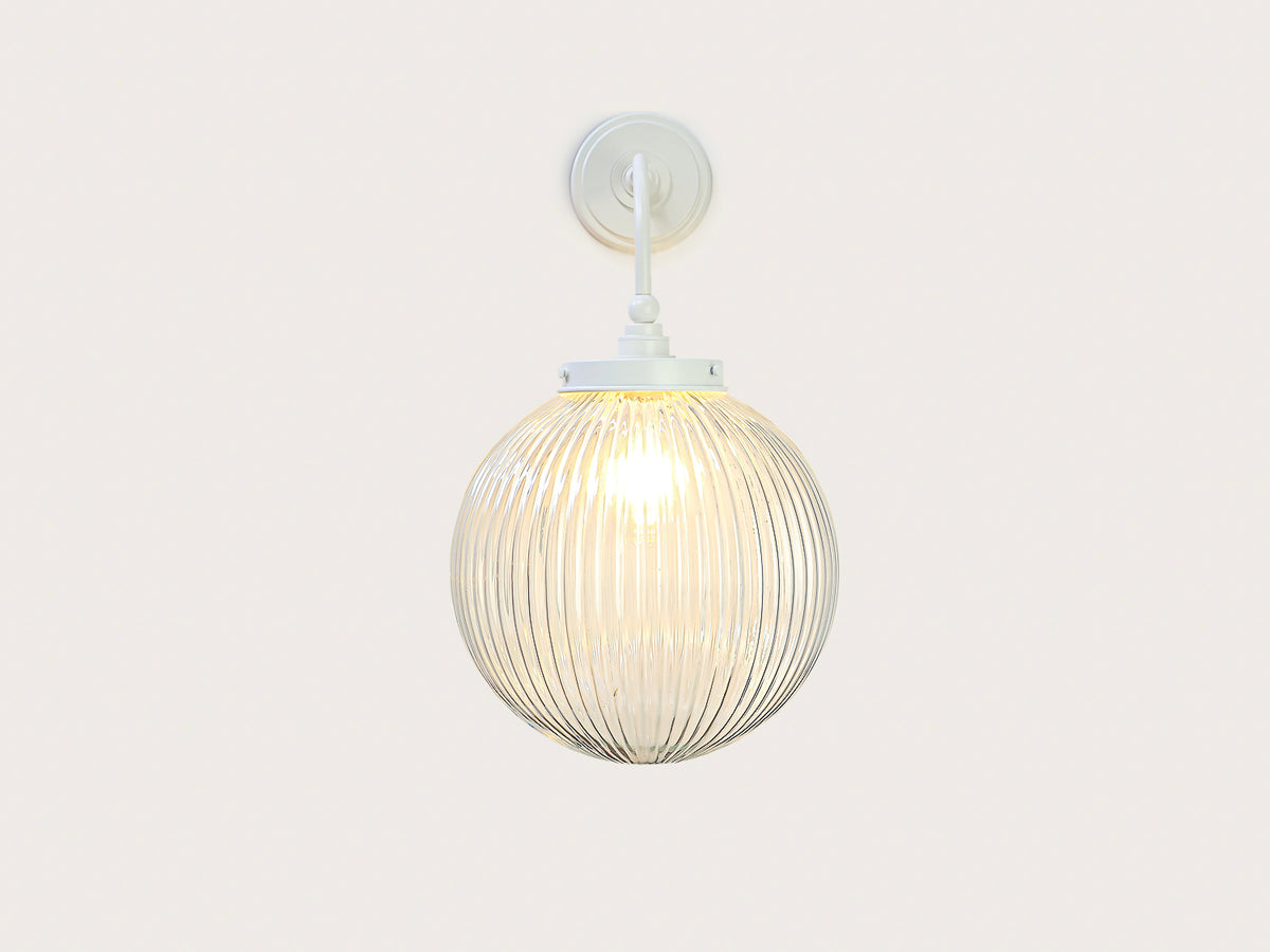 Arthur Long Arm Wall Light with 30cm Alfie Glass Shade
