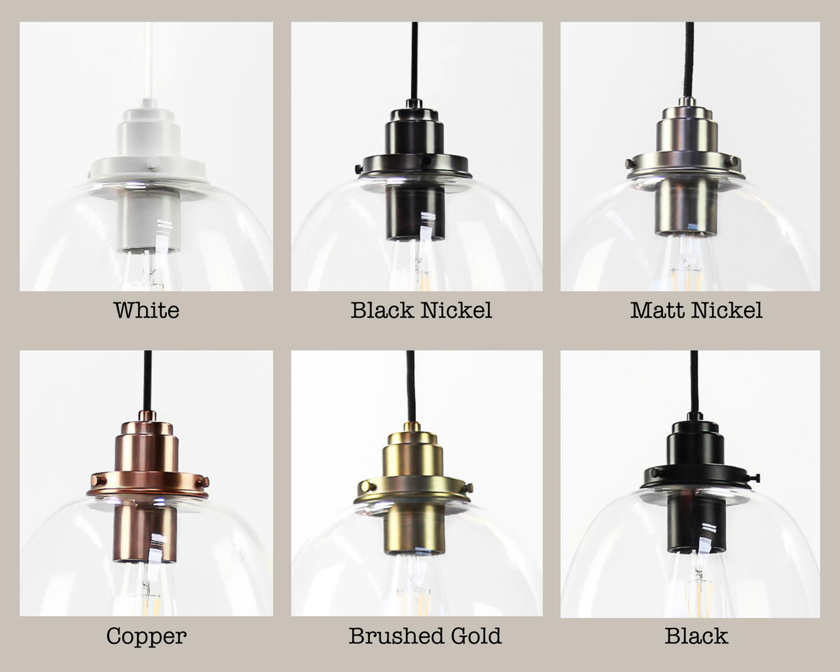 25cm Glass Cloche Rory Pendant