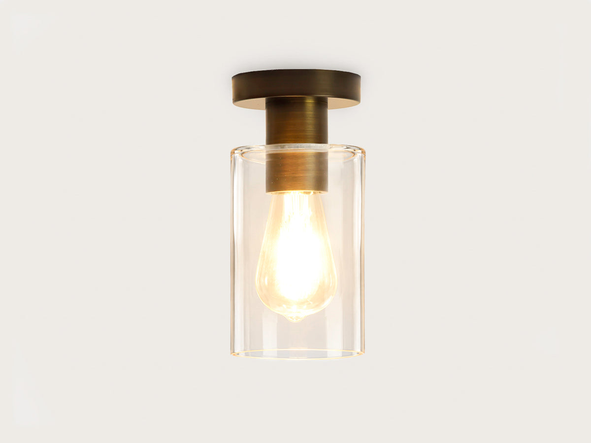 Fixed Fergus with Indie Small Glass Shade