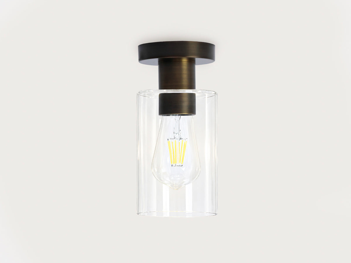 Fixed Fergus with Indie Small Glass Shade