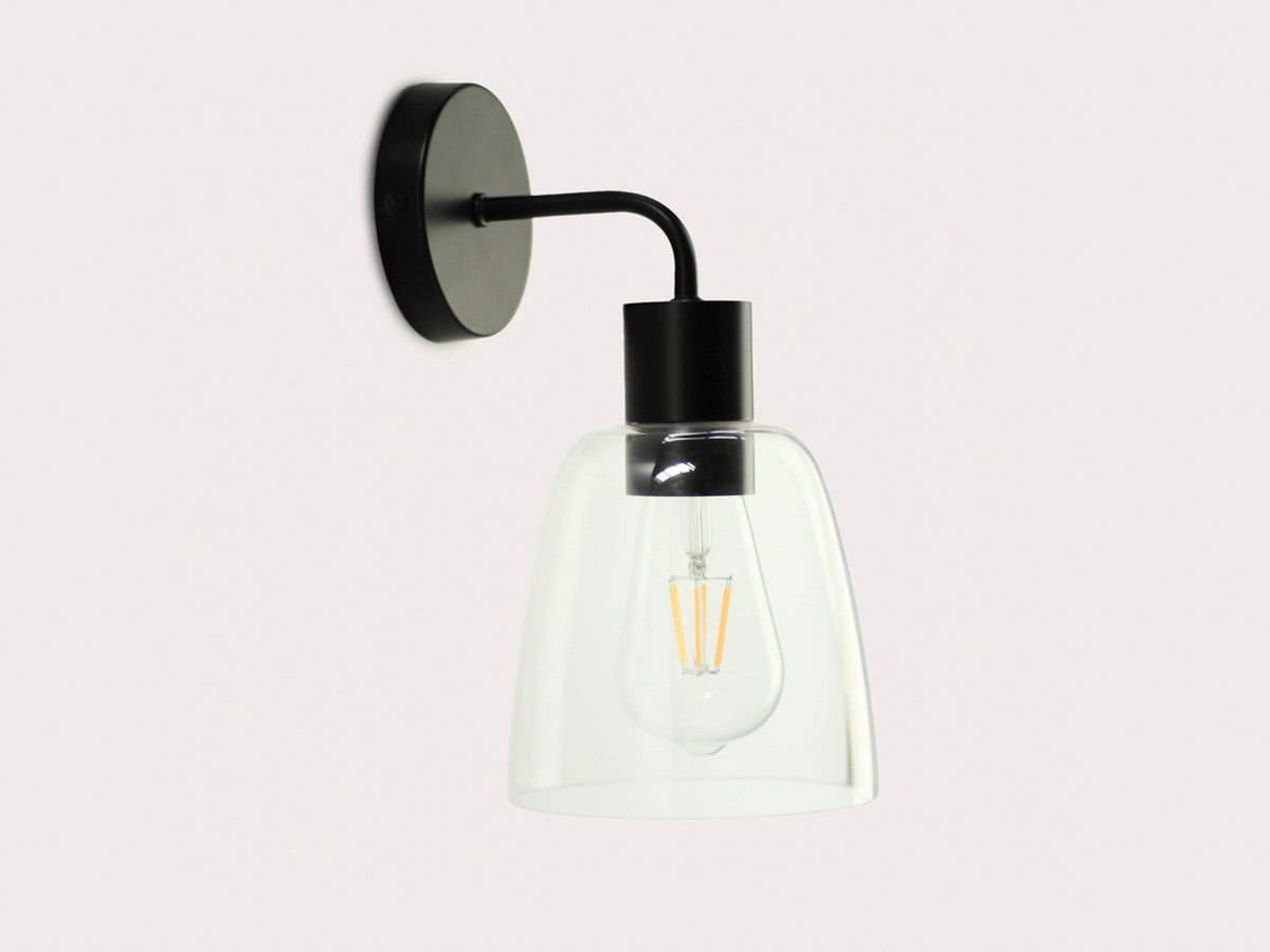 Fergus Wall Light with 14cm Glass Cloche