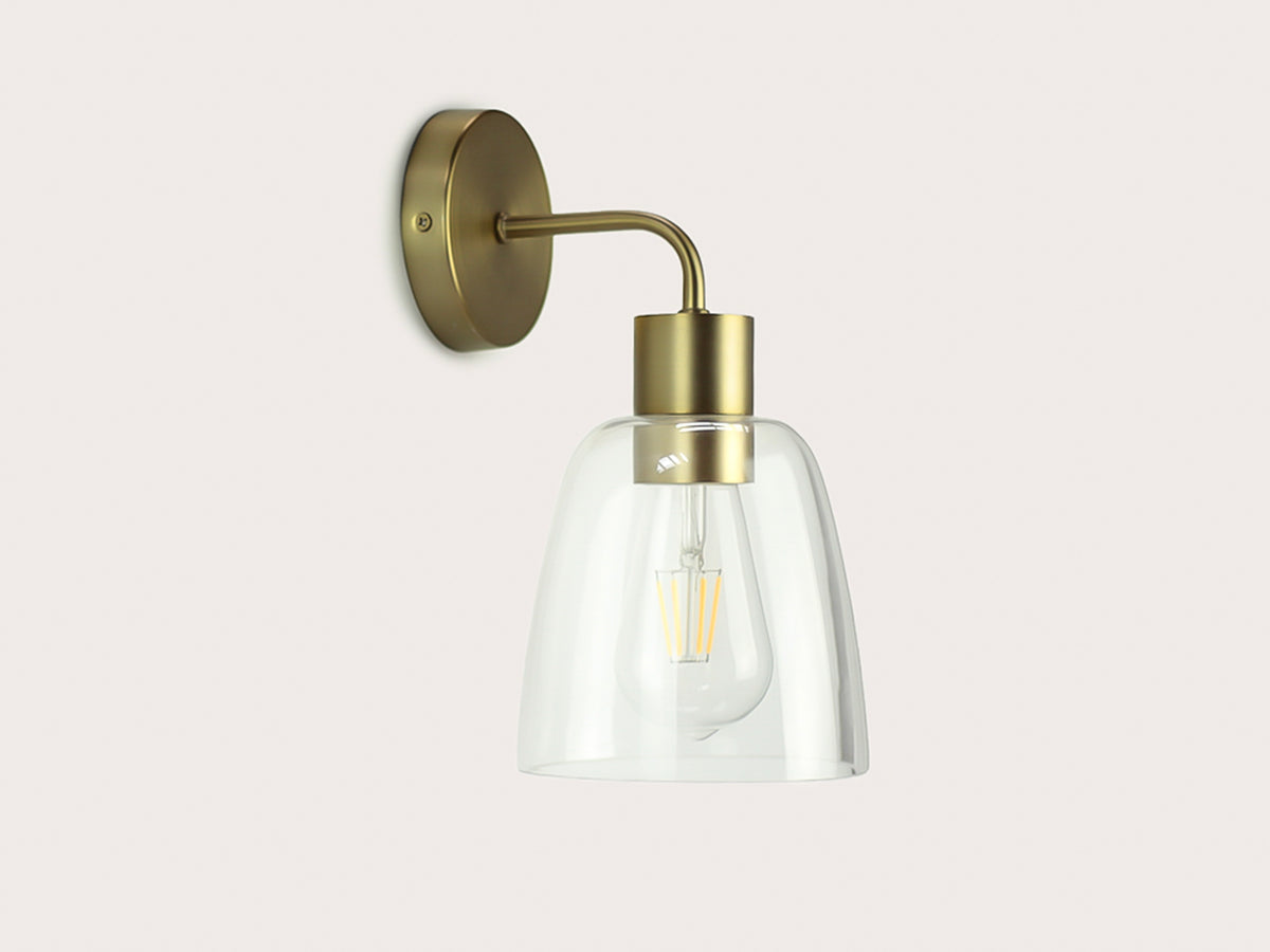 Fergus Wall Light with 14cm Glass Cloche