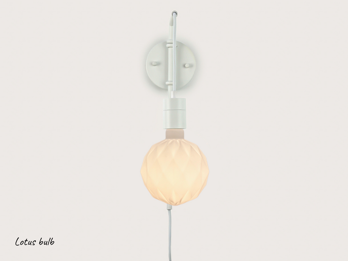 Frankie Bare Bulb Swing Arm Wall Light