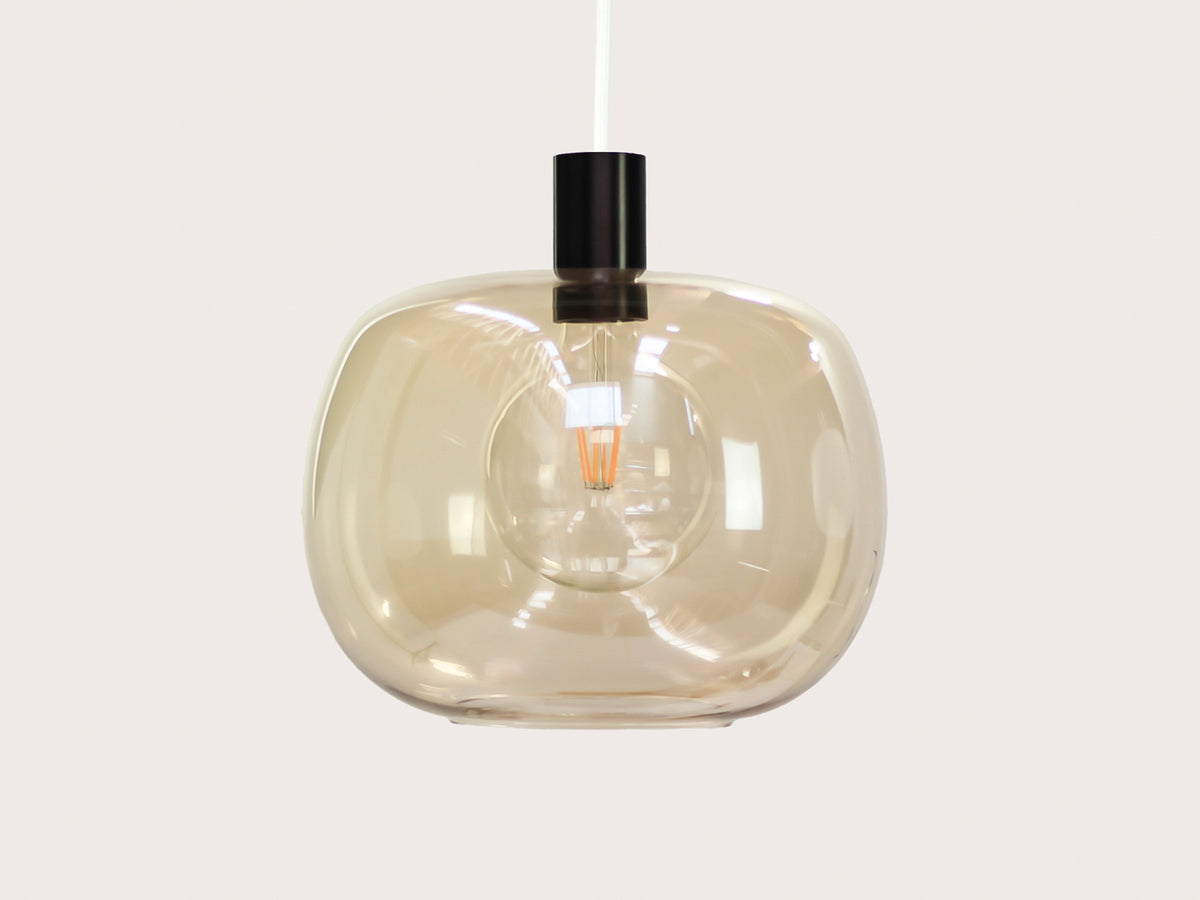 Hikari Amber Glass Fergus Pendant