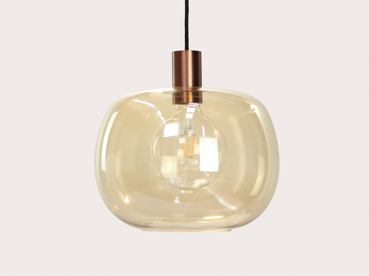 Hikari Amber Glass Fergus Pendant