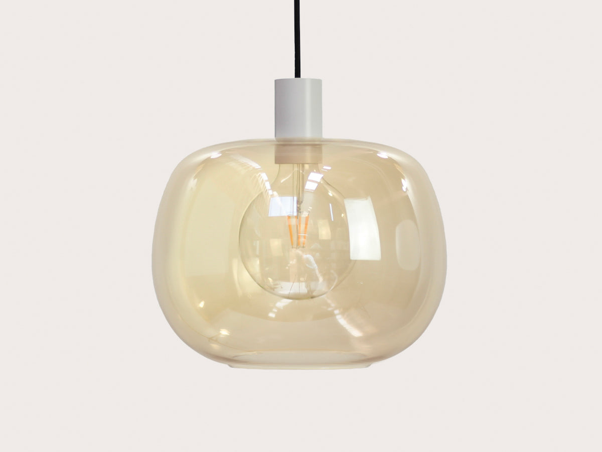 Hikari Amber Glass Fergus Pendant