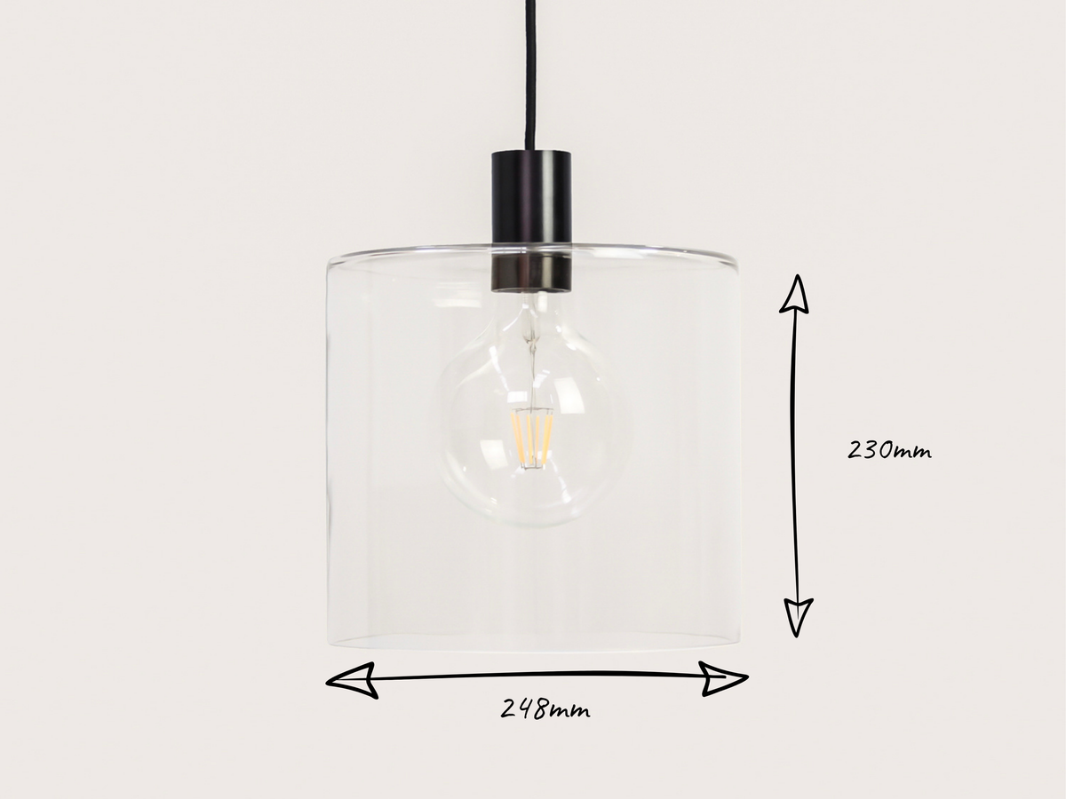 Indie Wide Glass Fergus Pendant