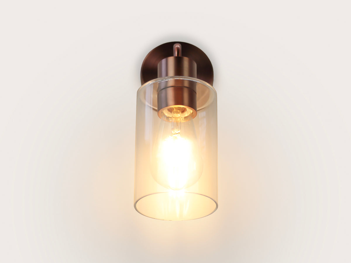 Fergus Wall Light with Indie Small Glass Shade
