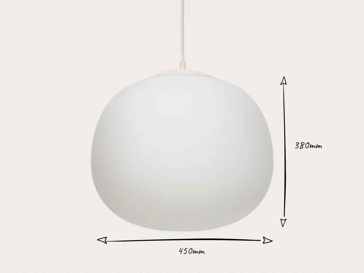 The Gang - Ollie Extra Large Opal Glass Pendant