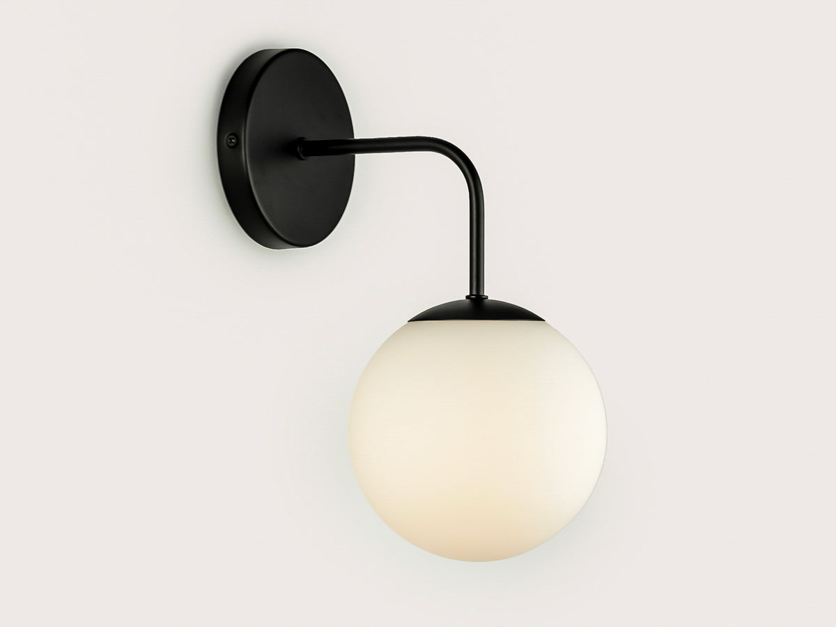 Opal Globe Wall Sconce