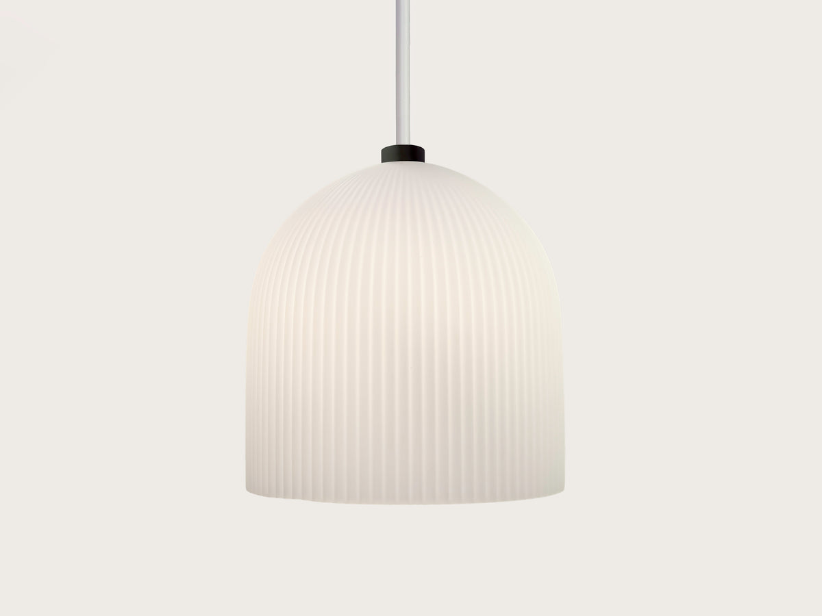 35cm Vienna Opal Glass Fergus Rodded Pendant