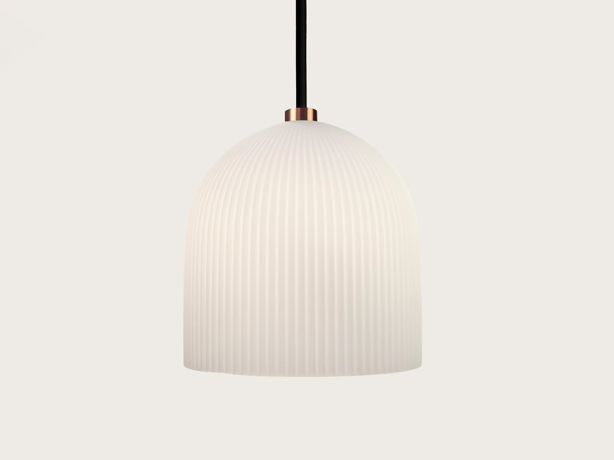 35cm Vienna Opal Glass Fergus Rodded Pendant