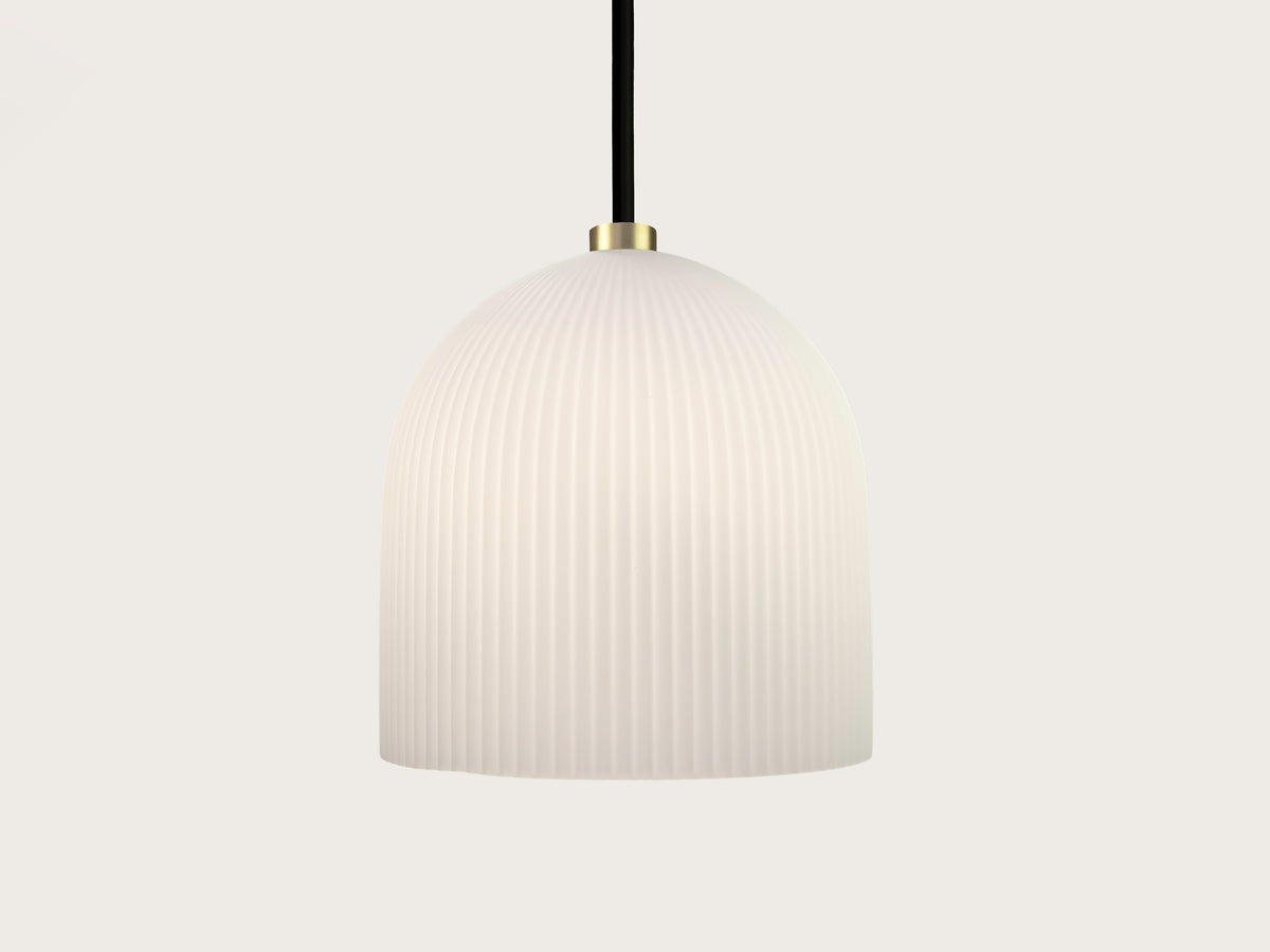 35cm Vienna Opal Glass Fergus Rodded Pendant