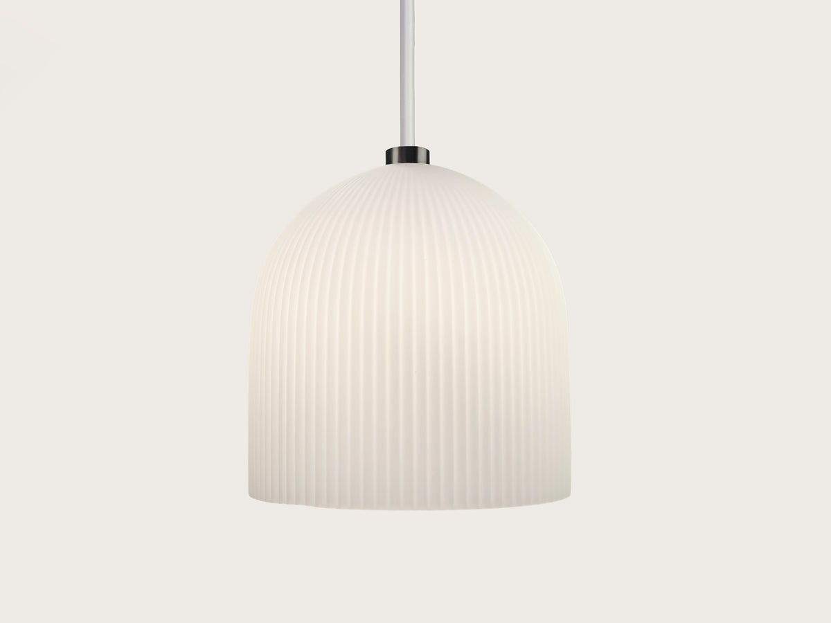 35cm Vienna Opal Glass Fergus Rodded Pendant