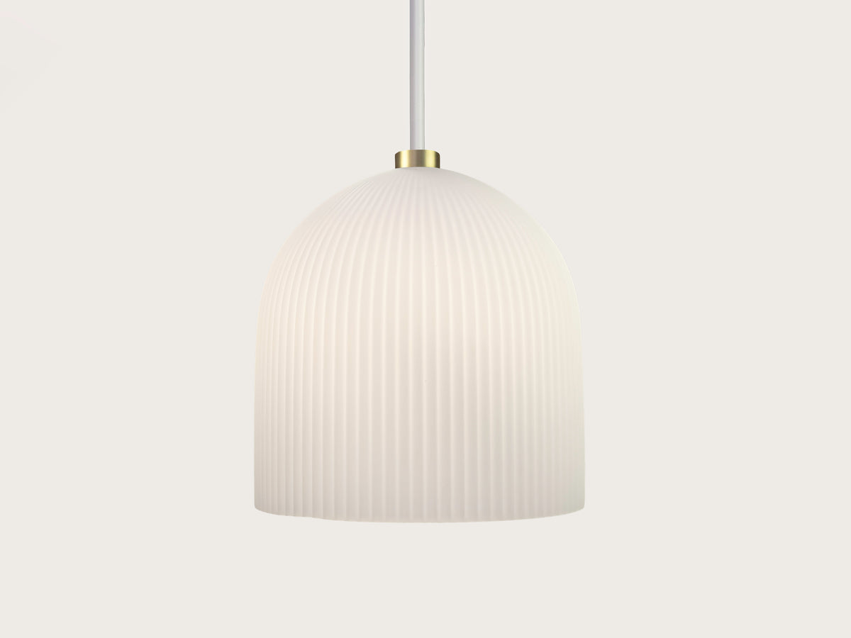 35cm Vienna Opal Glass Fergus Rodded Pendant