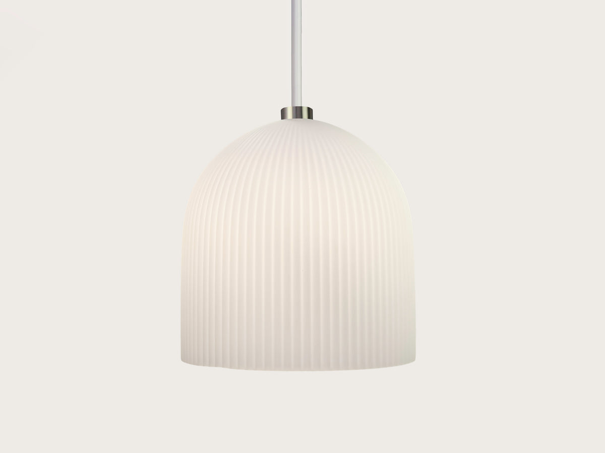 35cm Vienna Opal Glass Fergus Rodded Pendant