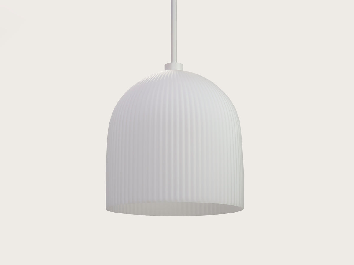 35cm Vienna Opal Glass Fergus Rodded Pendant