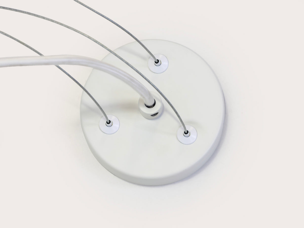 35cm Vienna Opal Glass Wire Suspension Pendant