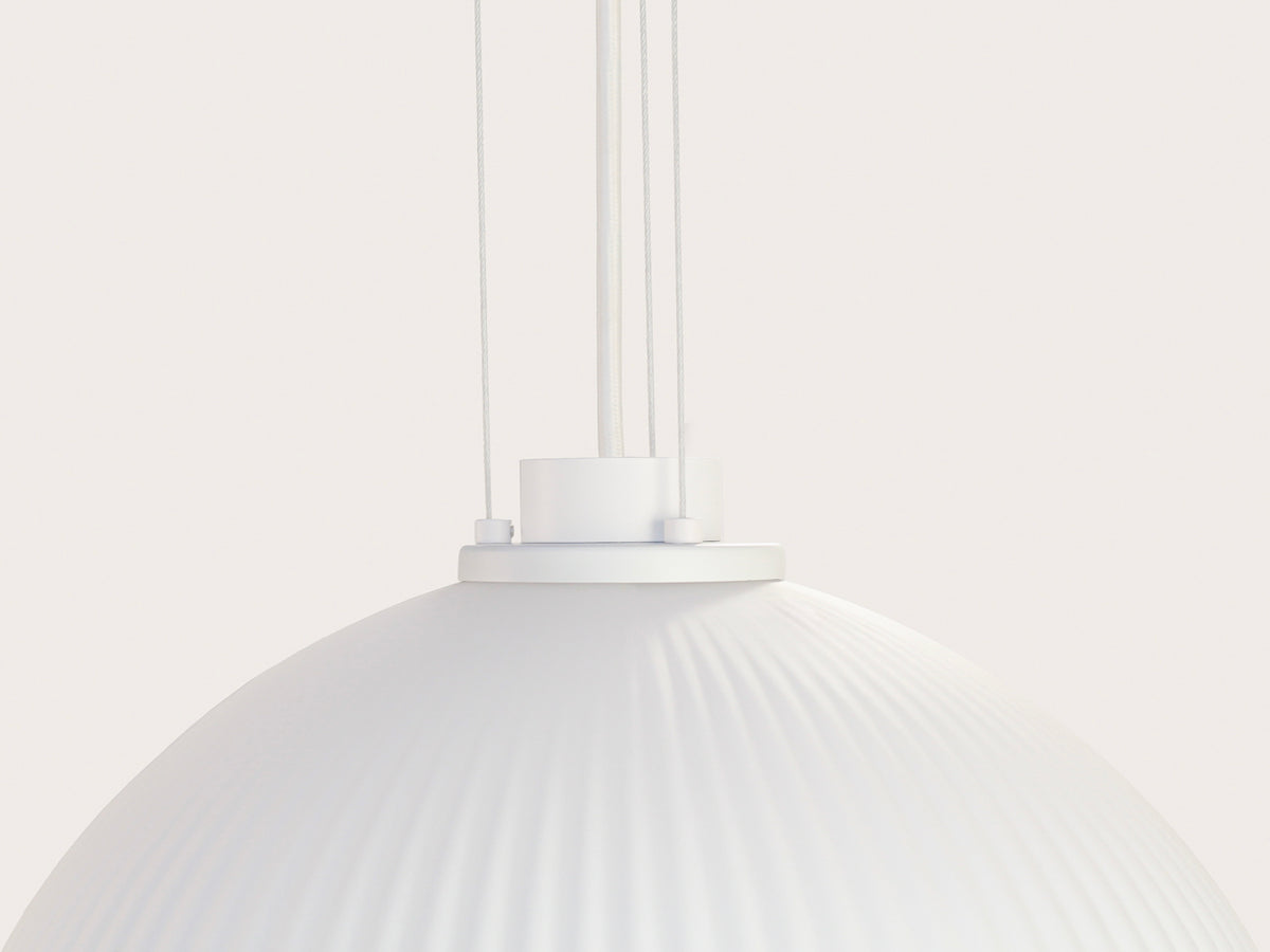 35cm Vienna Opal Glass Wire Suspension Pendant