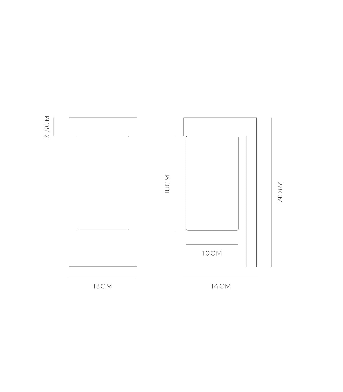 Tuva Outdoor Wall Light by Lighting Republic - IP44 rated