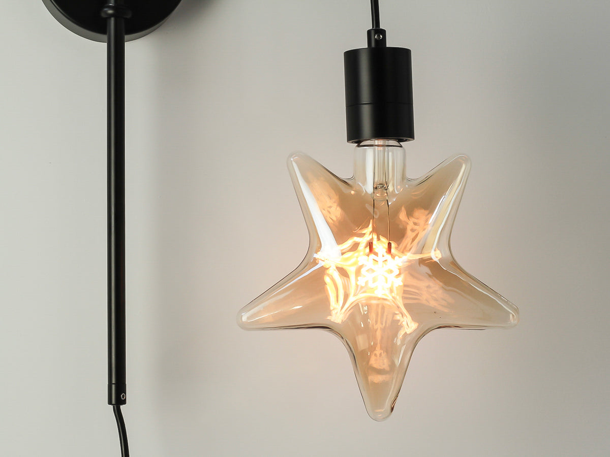 Frankie Bare Bulb Swing Arm Wall Light