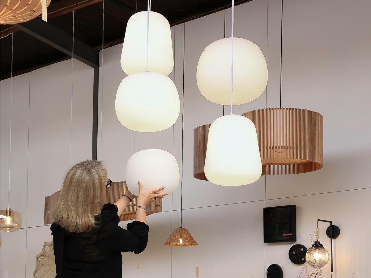 The Gang - Ollie Large Opal Glass Pendant