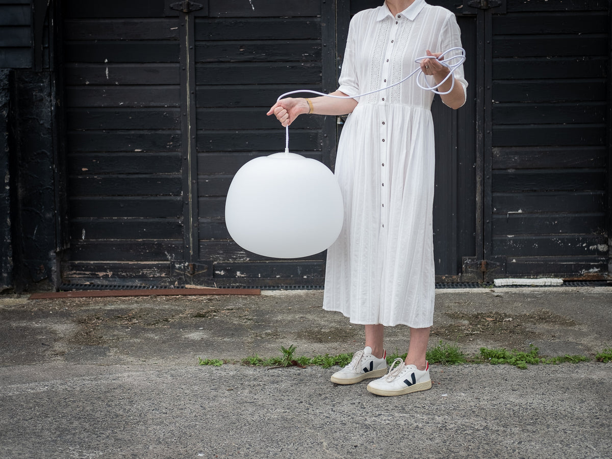 The Gang - Ollie Extra Large Opal Glass Pendant