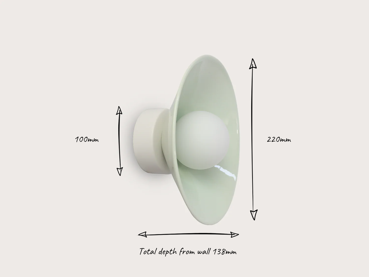 Vesta Ceramic Ceiling/Wall Mount Light