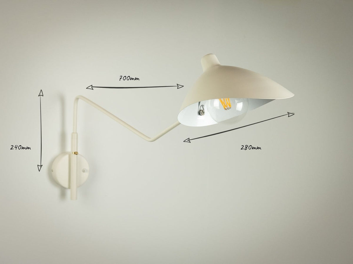 One Armed Wall Light
