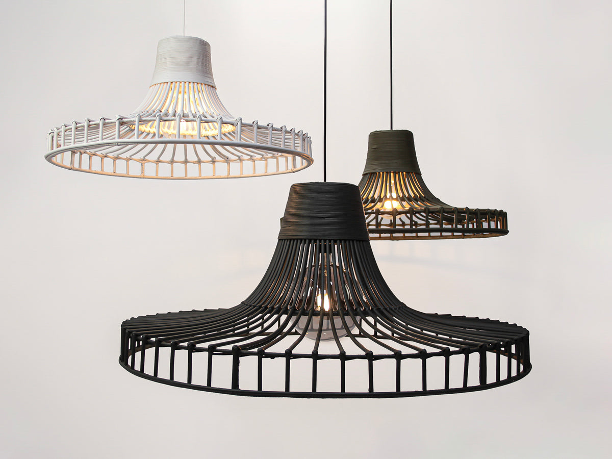 Coloured Rattan - 70cm Nuku Shade