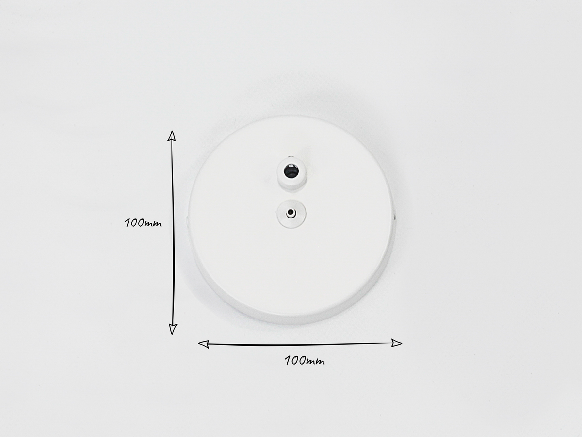 100mm Ceiling Rose with One Wire Port