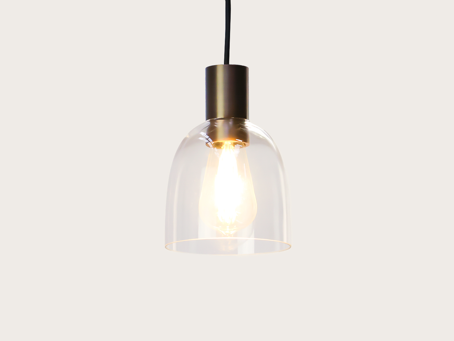 14cm Glass Cloche Fergus Pendant