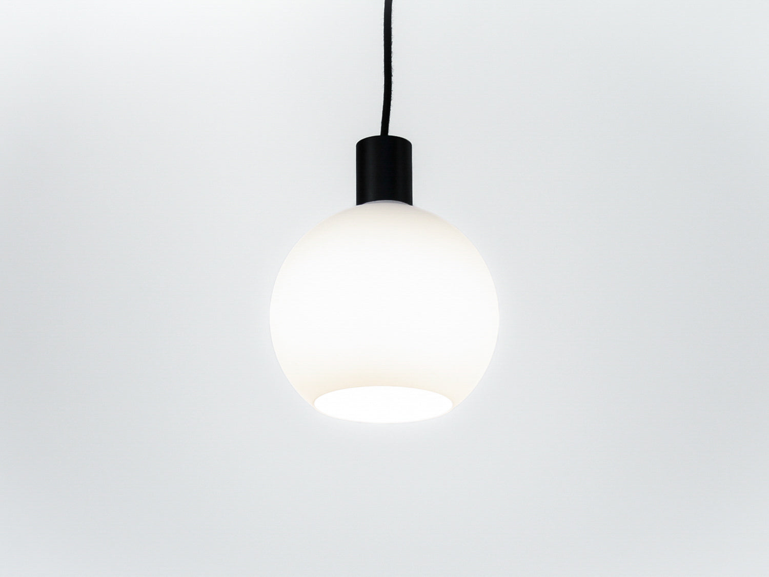 Apothecary 20cm Round Opal Glass Fergus Pendant