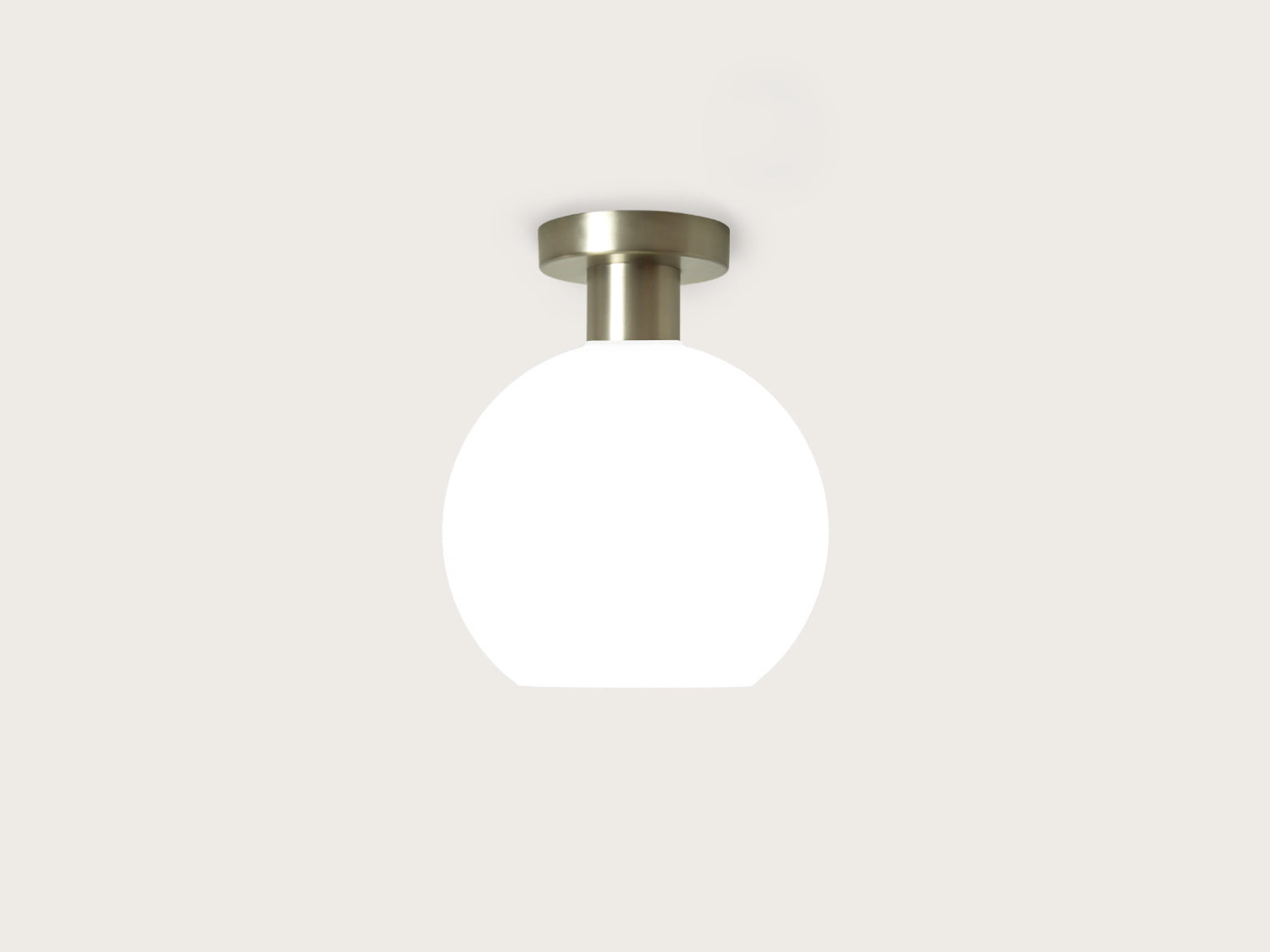 Fixed Fergus with Apothecary 20cm Opal Round Glass Shade