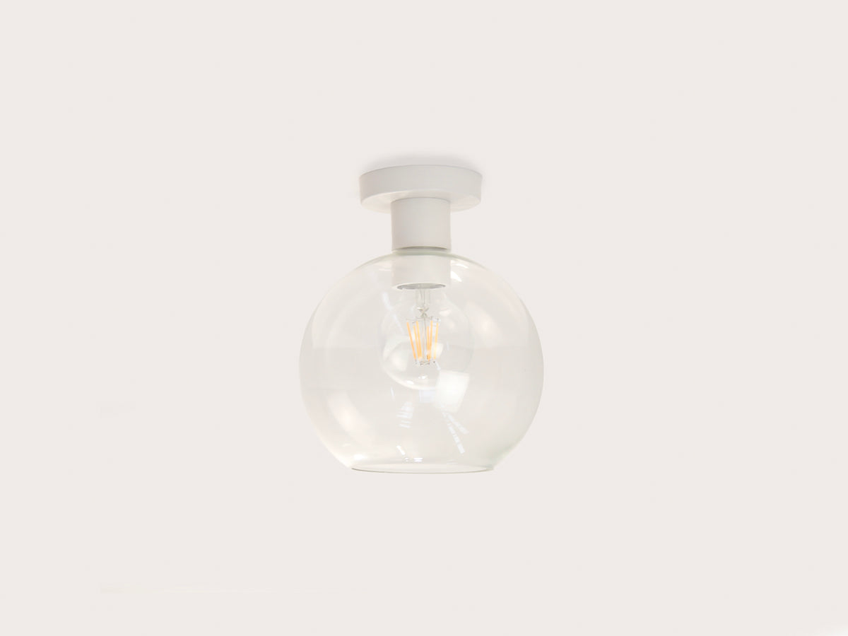 Fixed Fergus with Apothecary 20cm Round Glass Shade