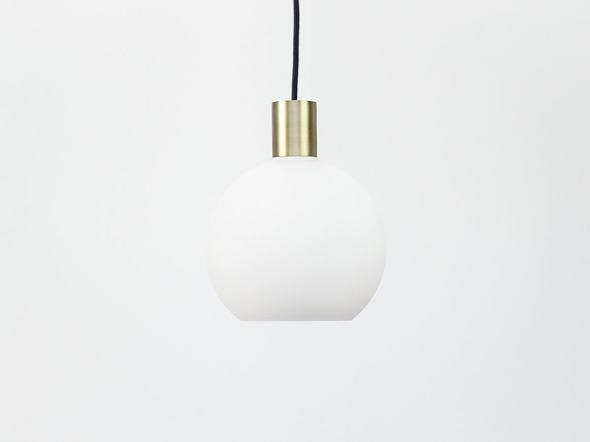 Apothecary 20cm Round Opal Glass Fergus Pendant