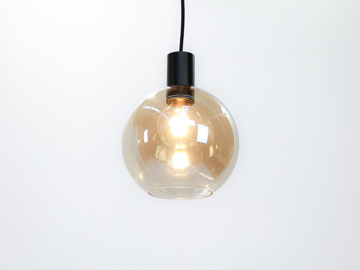 Apothecary 20cm Round Glass Fergus Pendant