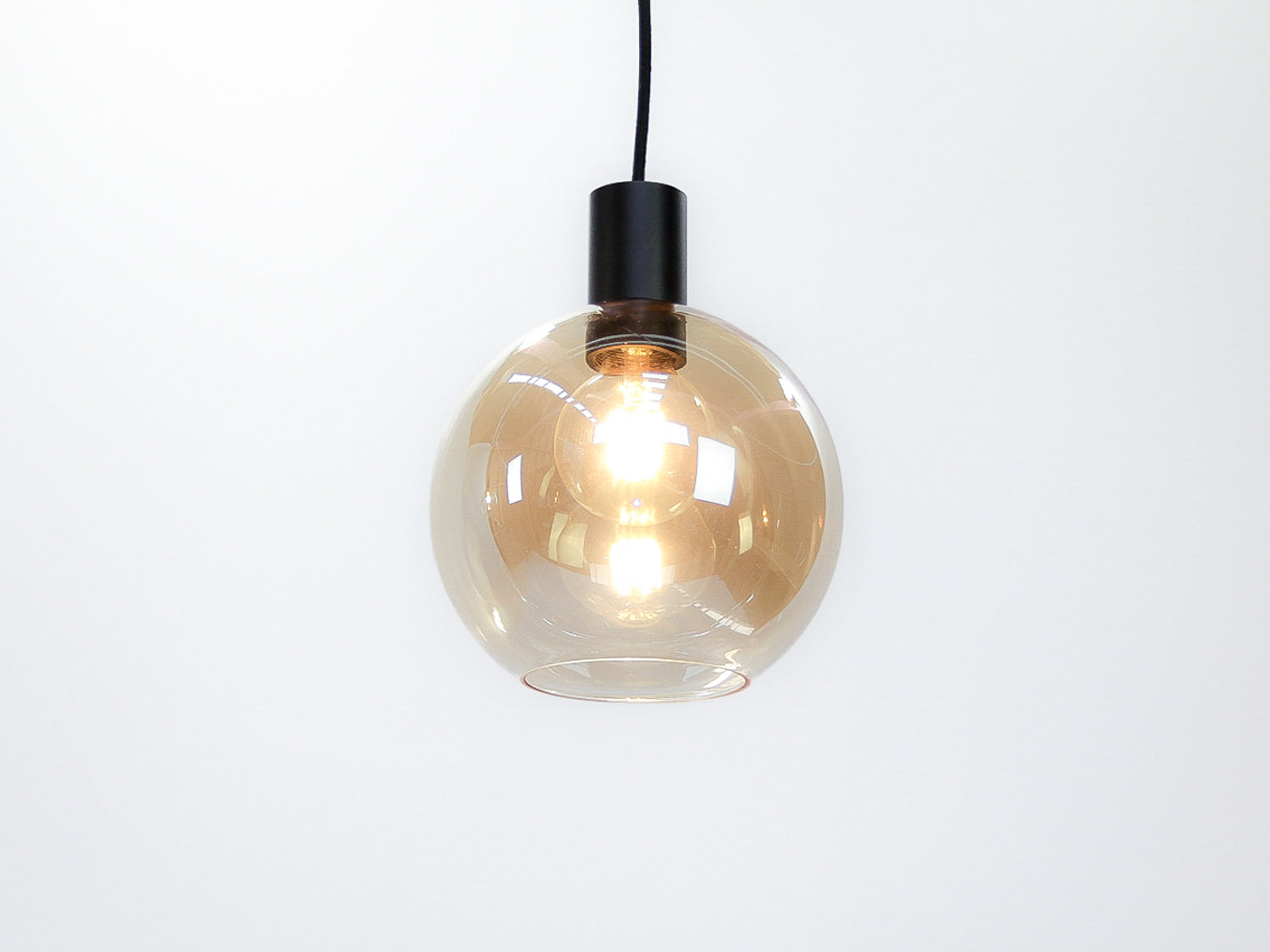 Apothecary 20cm Round Glass Fergus Pendant