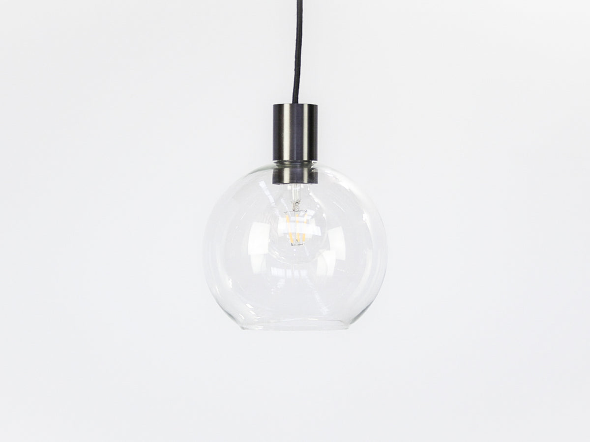 Apothecary 20cm Round Glass Fergus Pendant