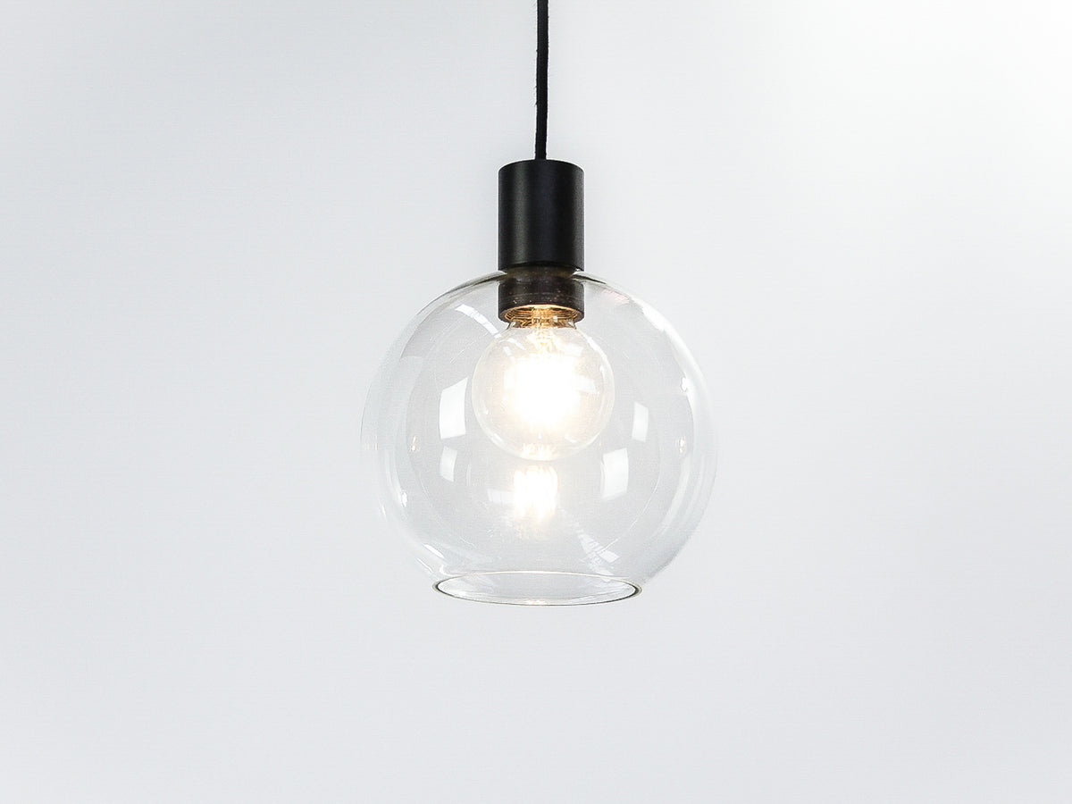 Apothecary 20cm Round Glass Fergus Pendant
