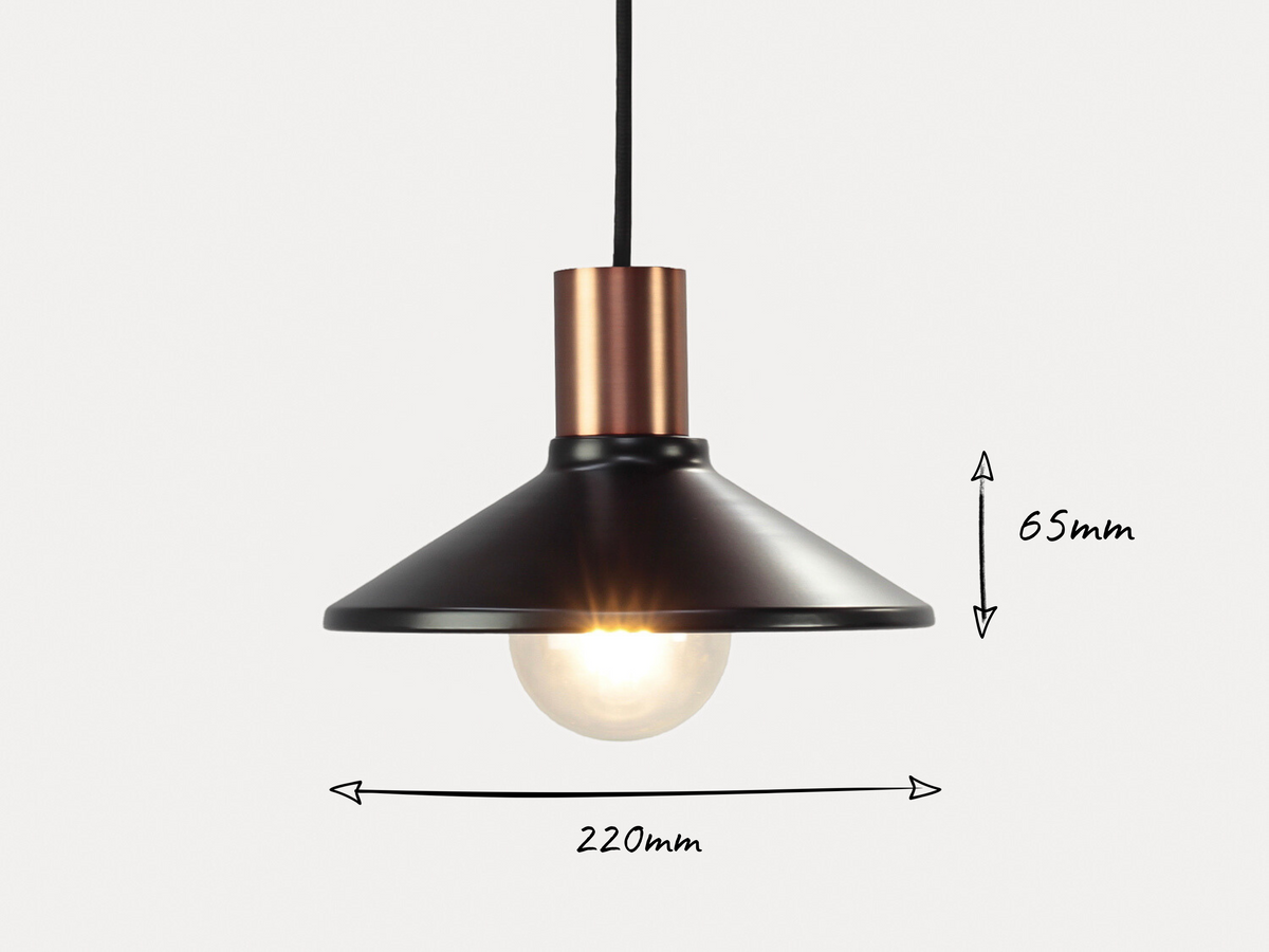 22cm Metal Shade Fergus Pendant