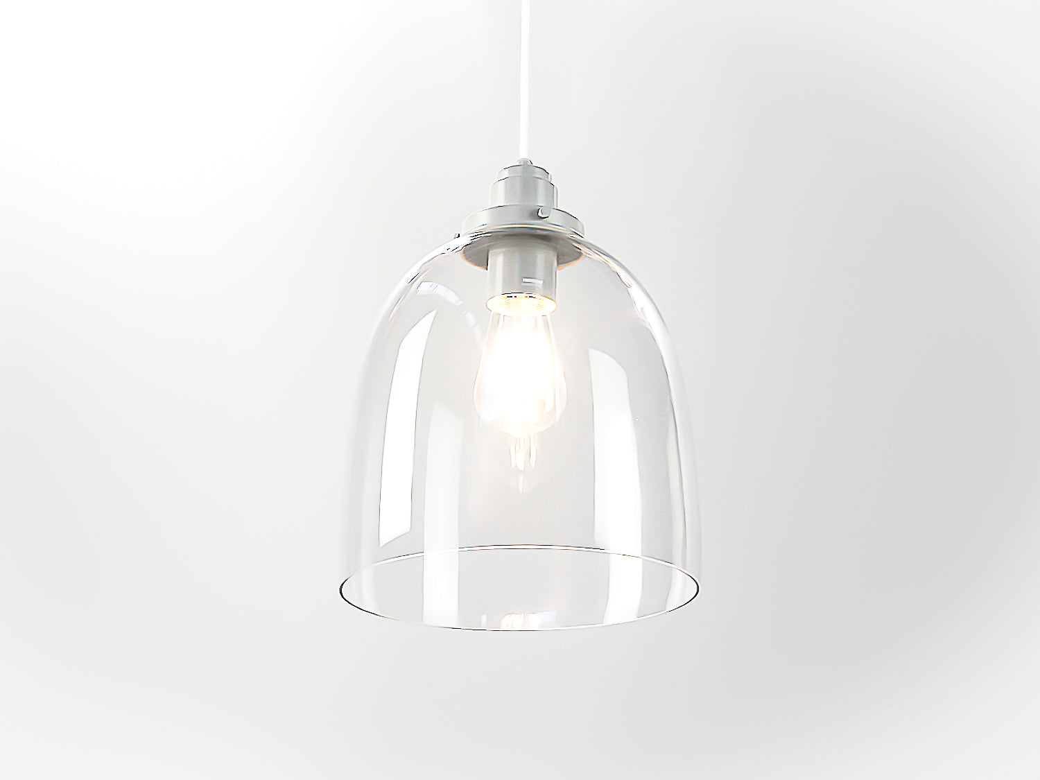 25cm Glass Cloche Rory Pendant